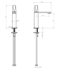 Mitigeur lavabo à poser Aline - Frattini