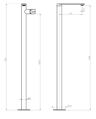 Mitigeur lavabo au sol Aline - Frattini
