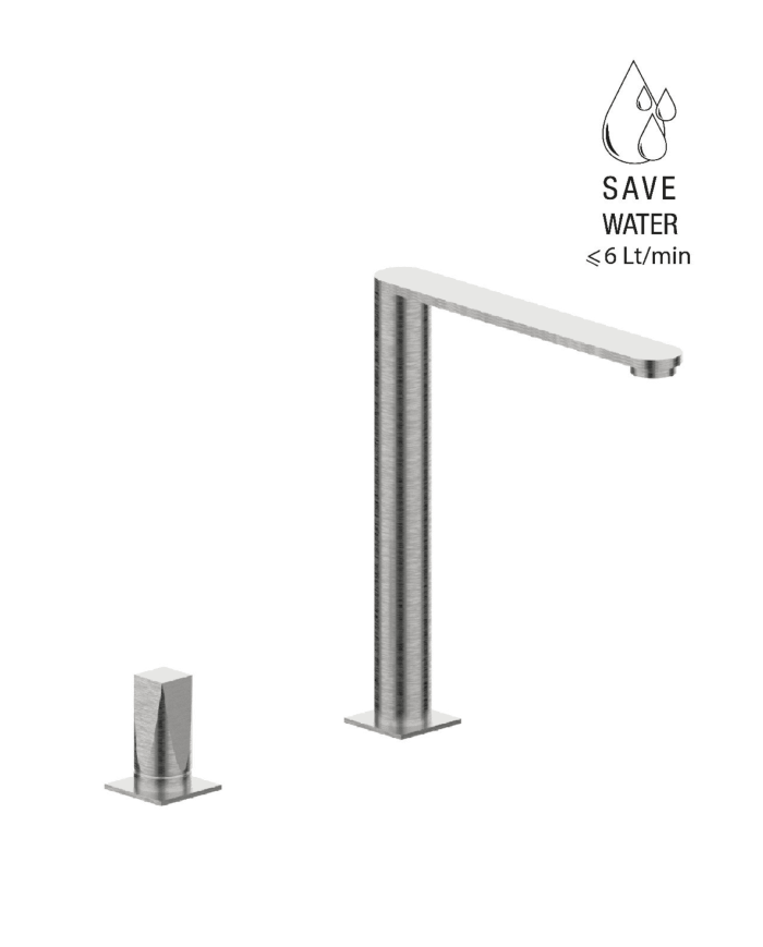 Mitigeur monocommande lavabo 2 trous Aline - Frattini