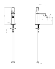 Mitigeur bidet sans vidage Aline - Frattini