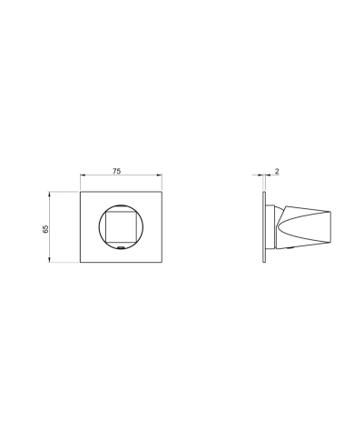 Monocommande encastrée Aline - Frattini