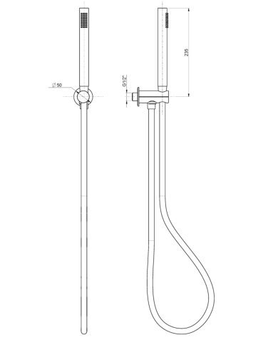 Kit mitigeur baignoire avec inverseur 3 voies Aline - Frattini