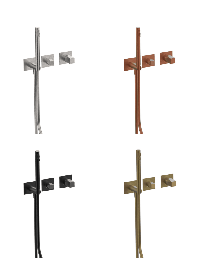 Kit mitigeur 2 encastré 2/3 voies Aline - Frattini