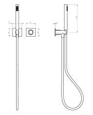 Kit mitigeur monocommande + douchette Aline - Frattini