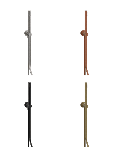 Coude murale avec support flexible + douchette Aline - Frattini