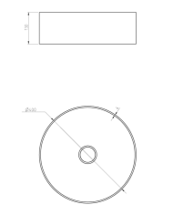 Vasque à poser Ø 400 mm Aline - Frattini