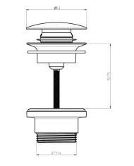 Vidage automatique avec hauteur réglable Aline - Frattini