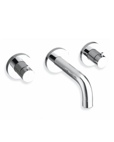 Mélangeur lavabo mural 3 trous Triverde - Ondyna