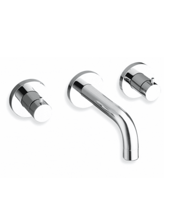 Mélangeur lavabo mural 3 trous Triverde - Ondyna