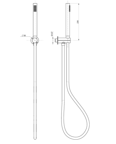 Kit mitigeur 2 baignoire avec inverseur 2/3 voies Borgia - Frattini