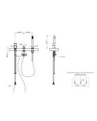 Mitigeur bain sur gorge Borgia - Frattini
