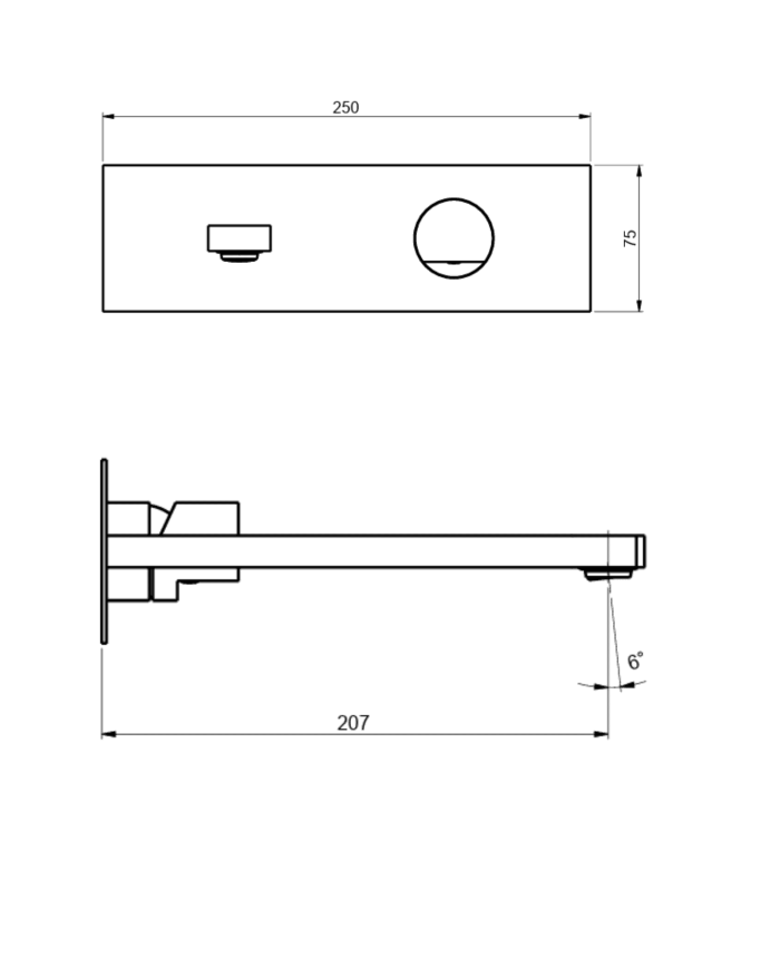 Mitigeur lavabo à encastrer Borgia - Frattini