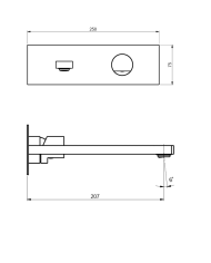 Mitigeur lavabo à encastrer Borgia - Frattini