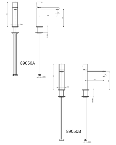 Mitigeur petit lavabo Borgia - Frattini
