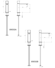Mitigeur petit lavabo Borgia - Frattini
