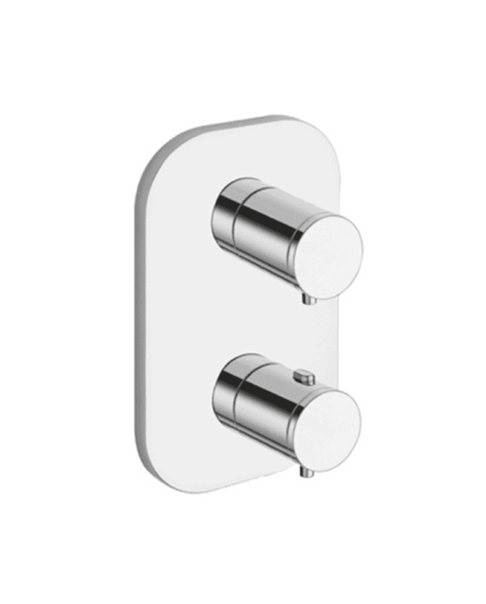 Façade douche thermostatique 2 sorties Triverde - Ondyna