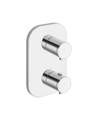 Façade douche thermostatique 2 sorties Triverde - Ondyna