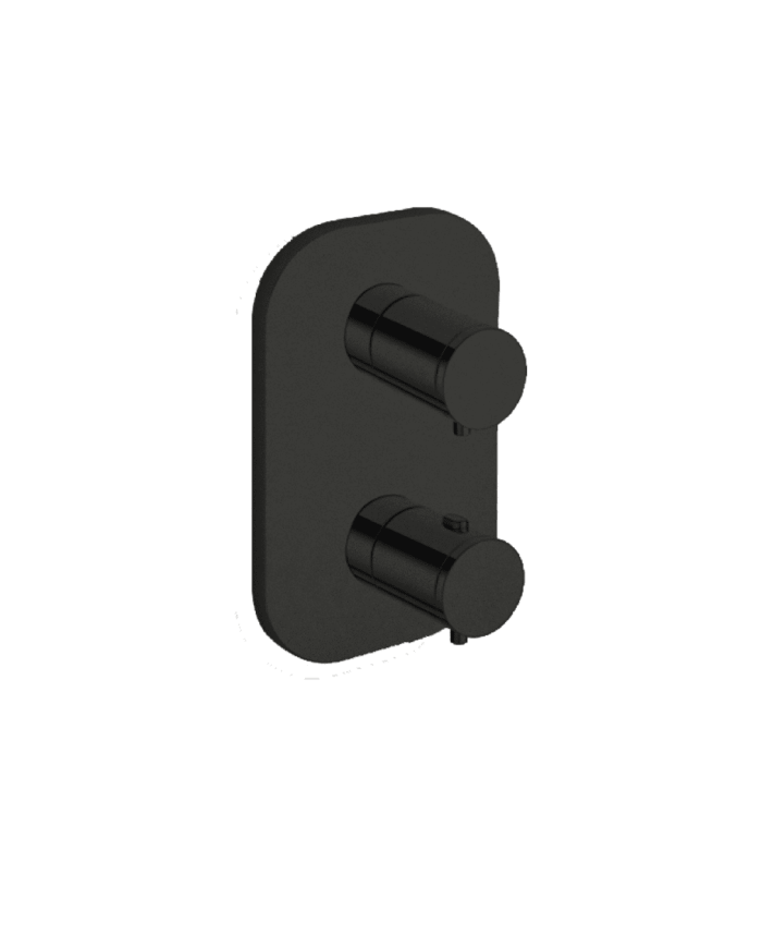 Façade douche thermostatique 2 sorties Triverde - Ondyna