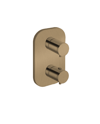 Façade douche thermostatique 2 sorties Triverde - Ondyna