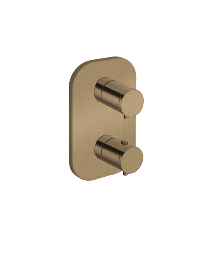 Façade douche thermostatique 2 sorties Triverde - Ondyna