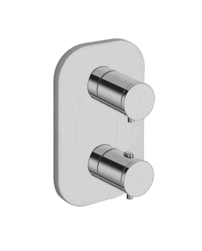 Façade douche thermostatique 2 sorties Triverde - Ondyna