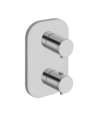 Façade douche thermostatique 2 sorties Triverde - Ondyna