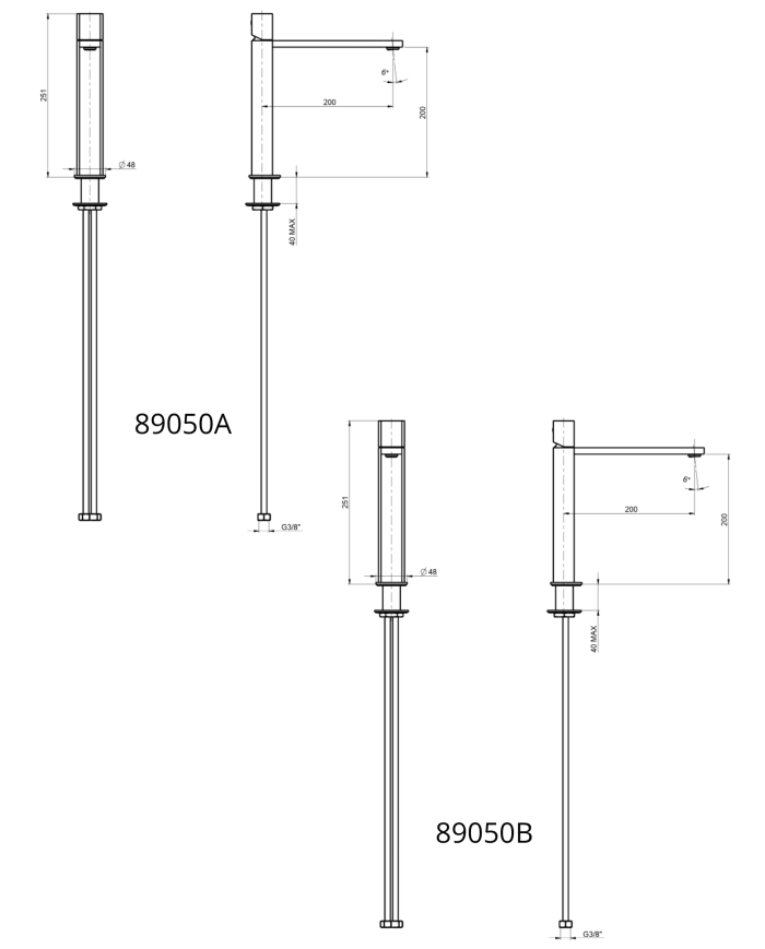 Mitigeur lavabo Borgia - Frattini