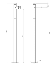 Mitigeur lavabo au sol Borgia - Frattini