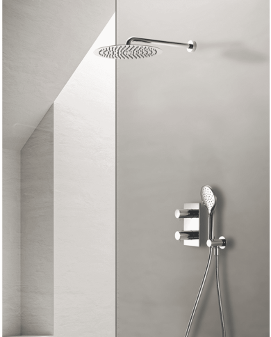 Pack douche thermostatique encastré Triverde - Ondyna