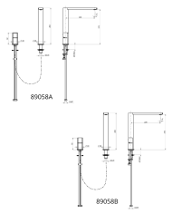 Mitigeur monocommande 2 trous Borgia - Frattini