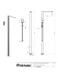 Mitigeur monocommande 2 trous sol Borgia - Frattini