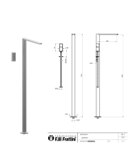 Mitigeur monocommande 2 trous sol Borgia - Frattini