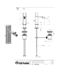Mitigeur bidet avec vidage Borgia - Frattini