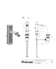 Mitigeur bidet avec vidage Borgia - Frattini