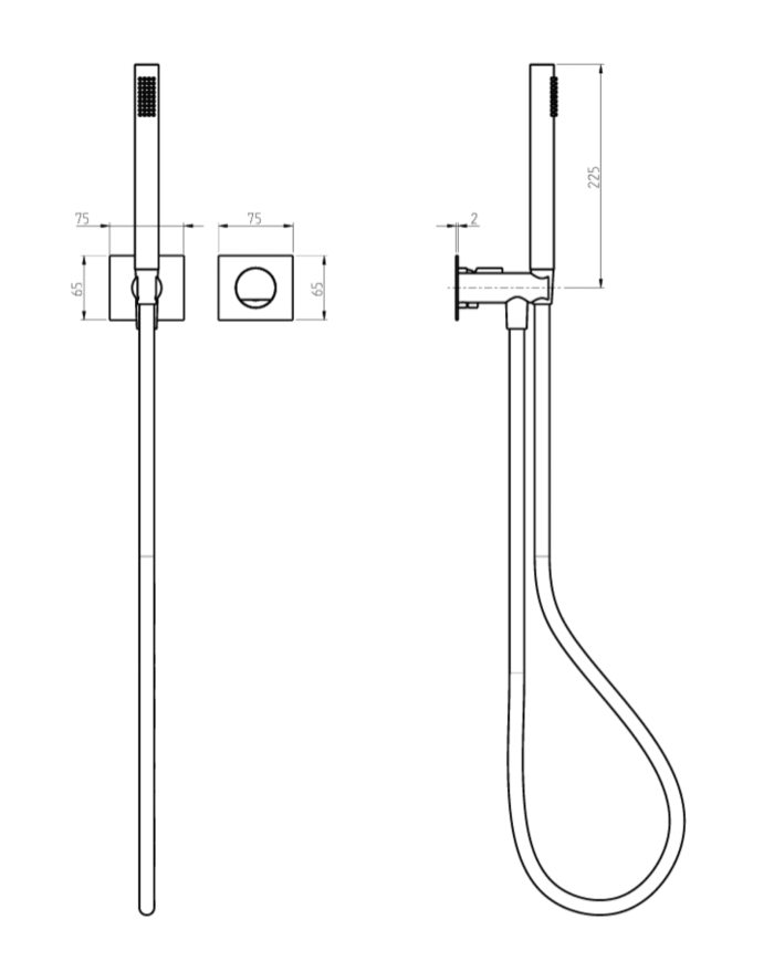 Kit mitigeur monocommande et douchette Borgia - Frattini