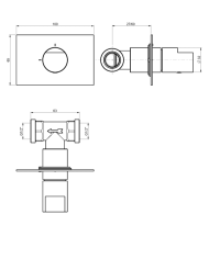 Robinet d'arrêt 2 pièces Borgia - Frattini