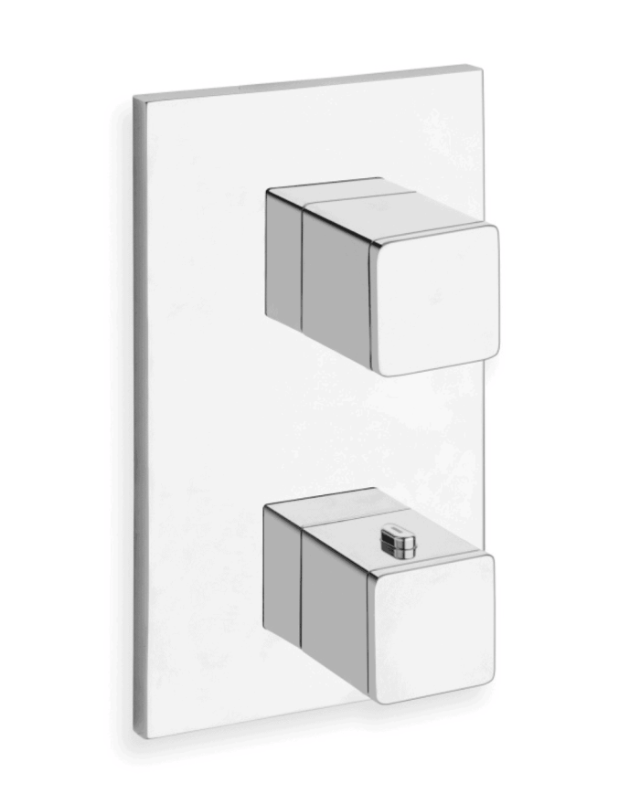 Façade thermostatique 2 sorties Quadri S - Ondyna