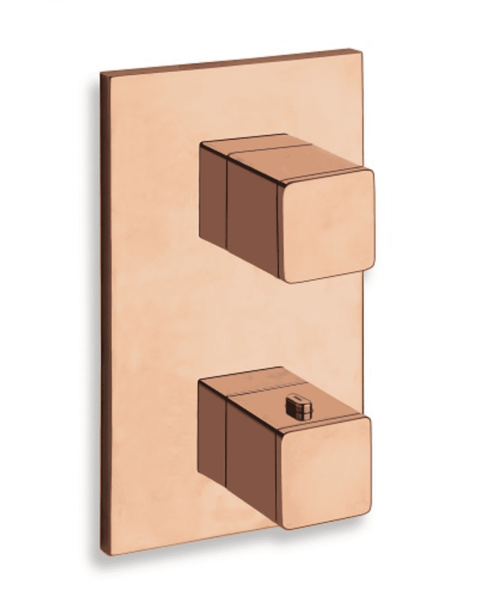Façade thermostatique 2 sorties Quadri S - Ondyna