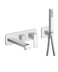 Façade mitigeur 2 sorties Quadri S - Ondyna