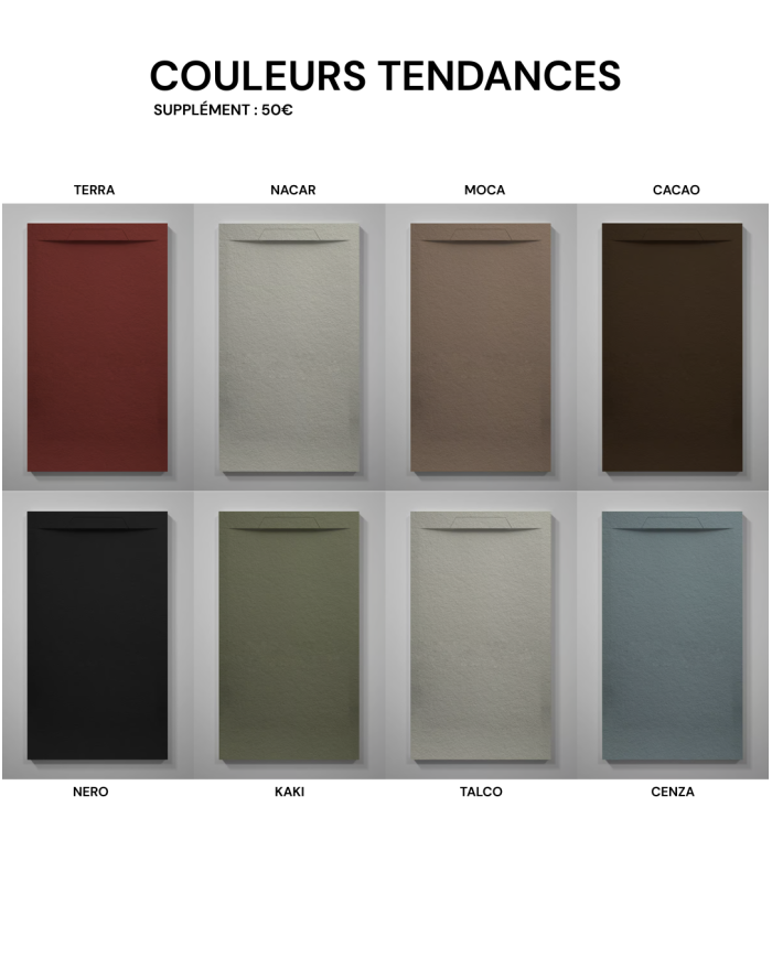 Receveur douche CALIZA effet pierre – Doccia Group