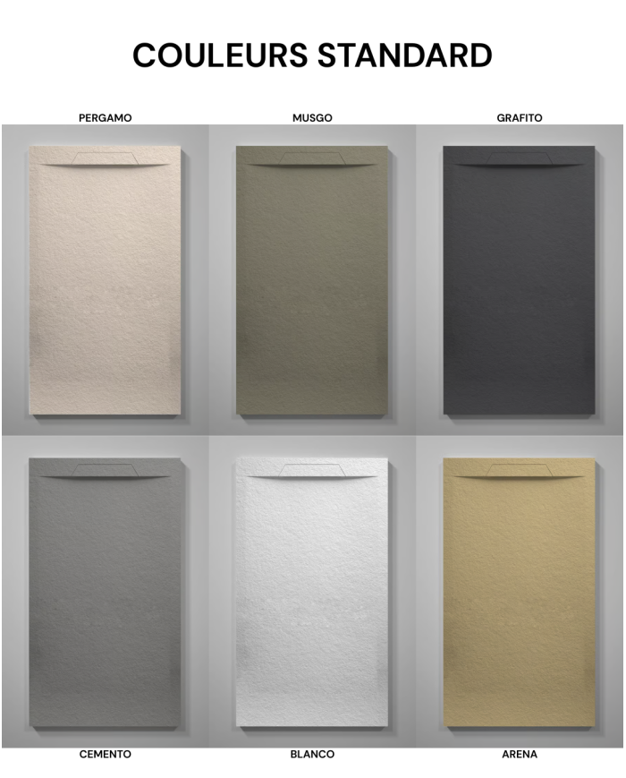 Receveur douche CALIZA effet pierre – Doccia Group