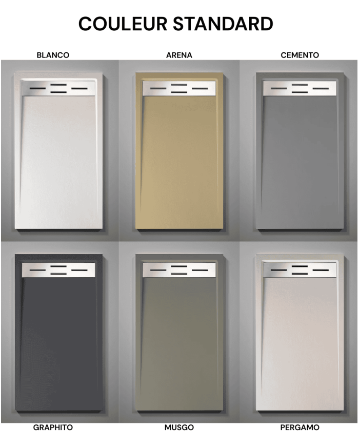 Receveur douche CANTO effet pierre – Doccia Group