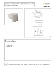 WC suspendu Waldorf - Ondyna