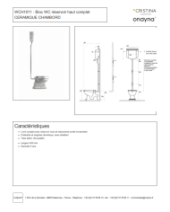 WC réservoir haut Chambord - Ondyna