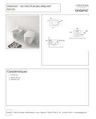 WC suspendu Nolita - Ondyna