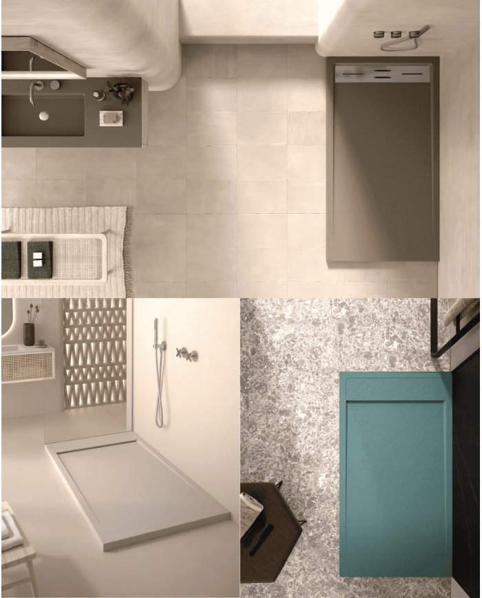 Receveur douche Stromboli effet pierre – Doccia Group