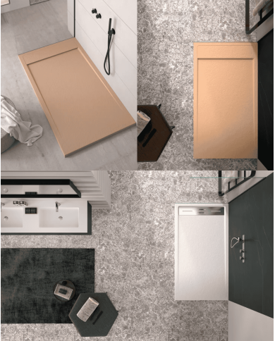 Receveur douche Stromboli effet pierre – Doccia Group