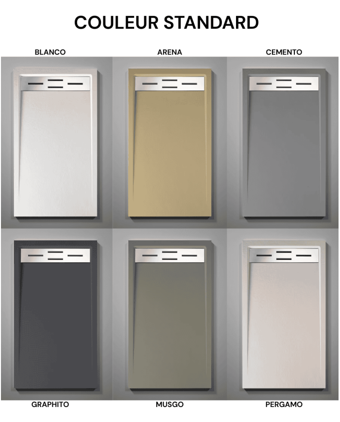 Receveur douche Stromboli effet pierre – Doccia Group