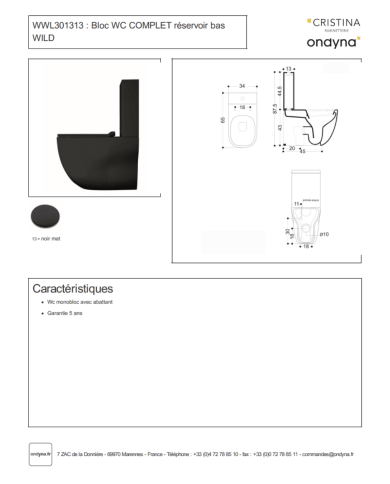 WC Wild monobloc - Ondyna