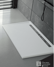 Receveur douche Vulcano Lateral effet pierre – Doccia Group